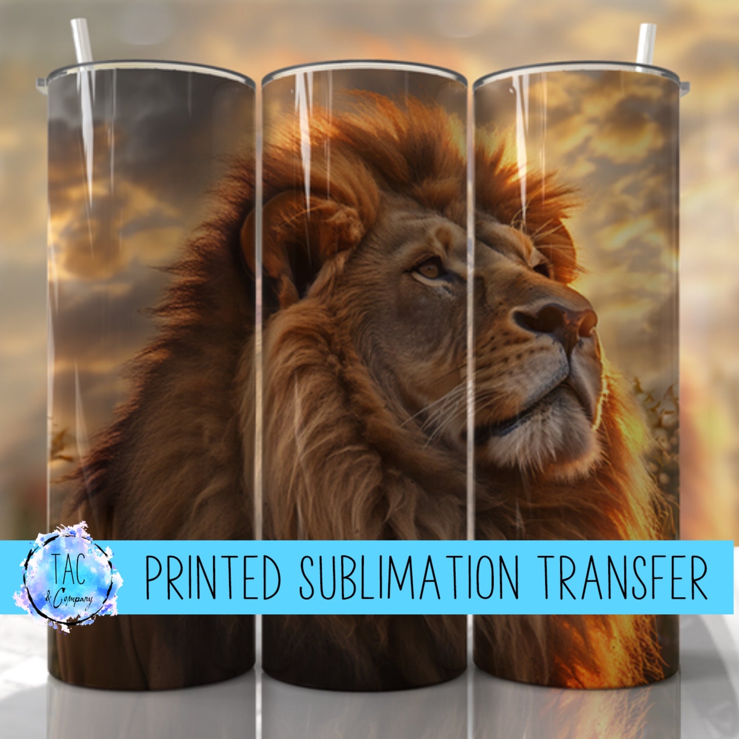 Lion - Sublimation Print (This Is Not A Digital File)