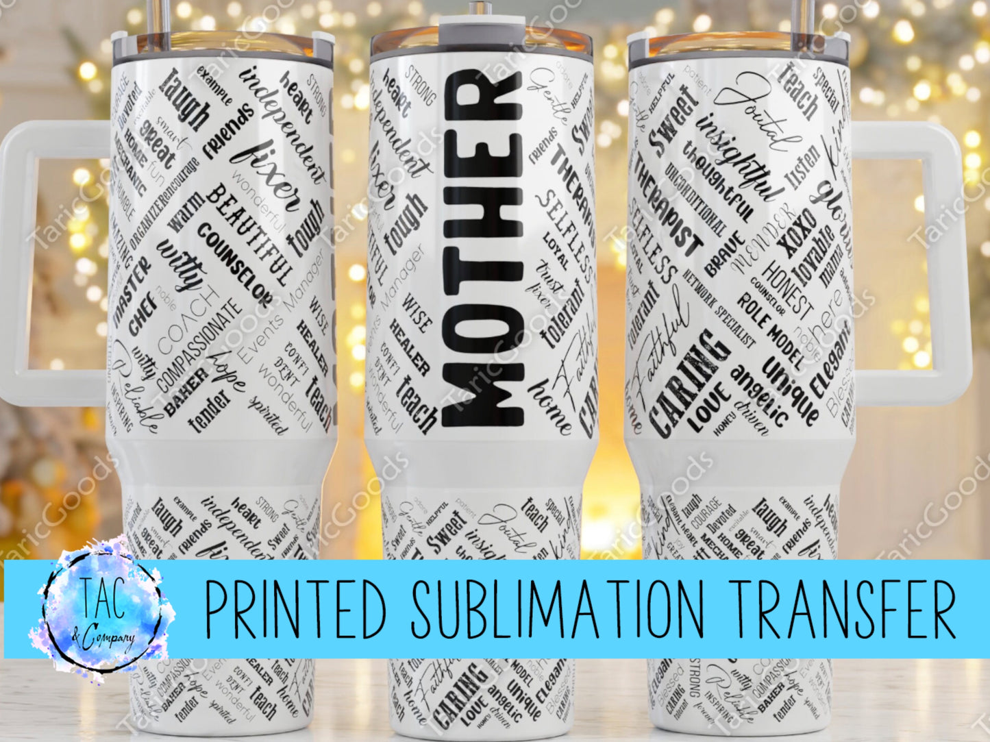 40 oz Mother Word - Sublimation Print (This Is Not A Digital File)