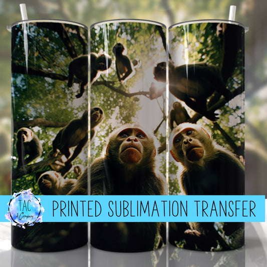 Monkeys - Sublimation Print (This Is Not A Digital File)