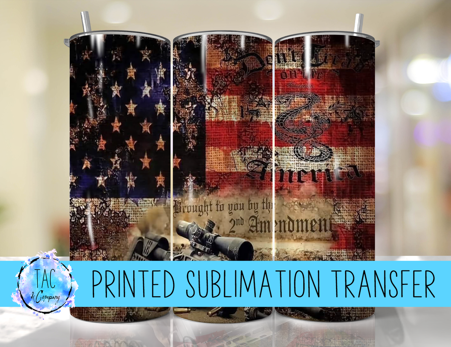 American Flag Soldiers- Sublimation Print (This Is Not A Digital File)