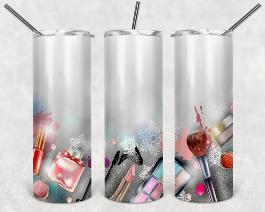 Makeup Artist - 20 oz or 30oz Skinny Tumblers w/ Lid and Metal Straw