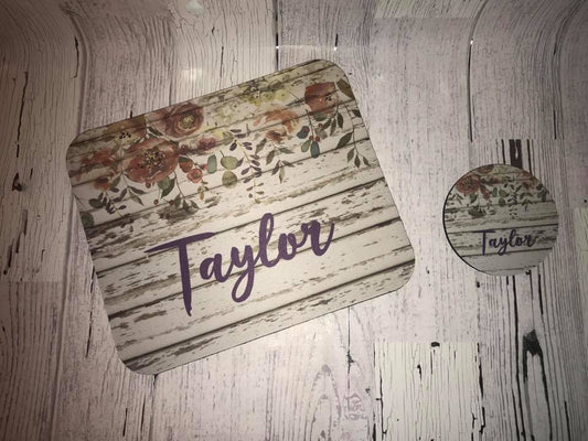Rustic Flower Mousepad