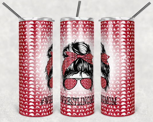 Coldwater Wrestling  - 20oz or 30oz Skinny Tumblers w/ Lid and Metal Straw