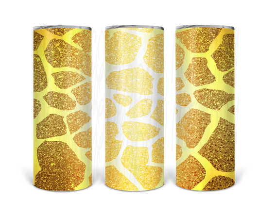 Giraffe Animal - 20 or 30oz Skinny Tumblers w/ Lid and Metal Straw