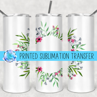 Floral Wreath -Sublimation Print (This Is Not A Digital File)