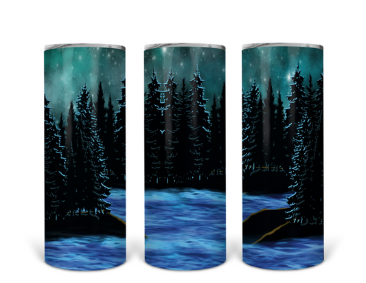 Forest - 20oz or 30oz Skinny Tumblers w/ Lid and Metal Straw