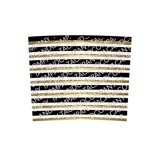 Gold/White/Black 20 oz Tumbler Design Download PNG
