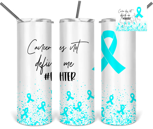 Ovarian Cancer- 20oz or 30oz Skinny Tumblers w/ Lid and Metal Straw