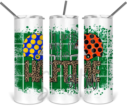 Football Halftime Show - 20 oz or 30oz Skinny Tumblers w/ Lid and Metal Straw
