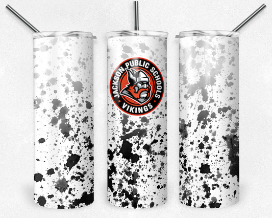Jackson Public School- 20oz or 30oz Skinny Tumblers w/ Lid and Metal Straw