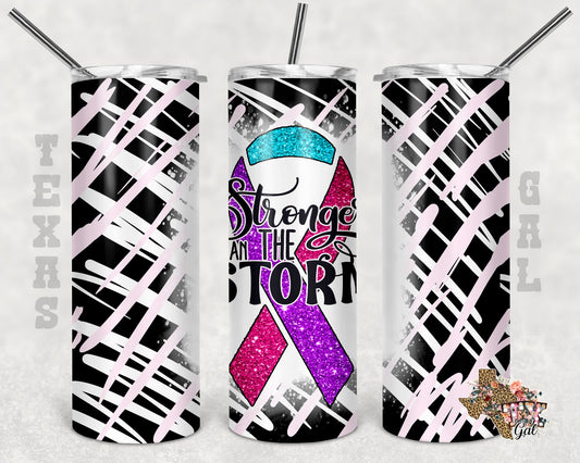 Thyroid Cancer- 20oz or 30oz Skinny Tumblers w/ Lid and Metal Straw