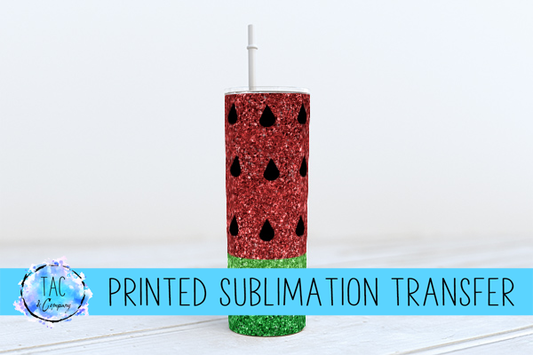 Watermelon Glitter -Sublimation Print (This Is Not A Digital File)