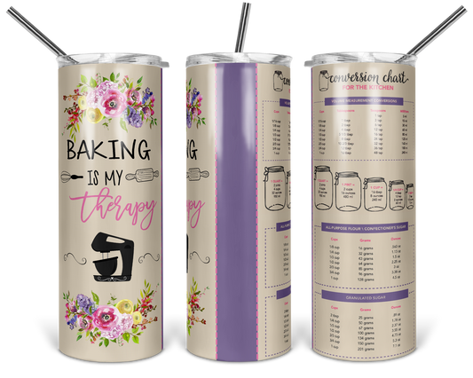 Purple Baking  - 20 oz or 30oz Skinny Tumblers w/ Lid and Metal Straw