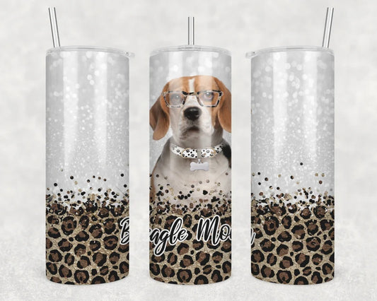 Dog Beagle - 20oz or 30oz Skinny Tumblers w/ Lid and Metal Straw