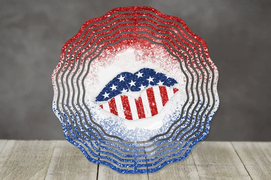 10 inch Wind Spinners - American Lips