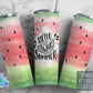 Hellow Sweet Summer Watercolors florals Tumbler Seamless Gift - Skinny 20oz Tumbler