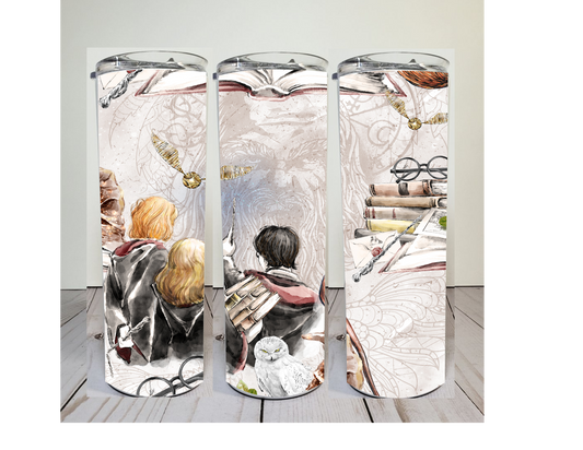 Harry Potter TV - 20 oz or 30oz Skinny Tumblers w/ Lid and Metal Straw