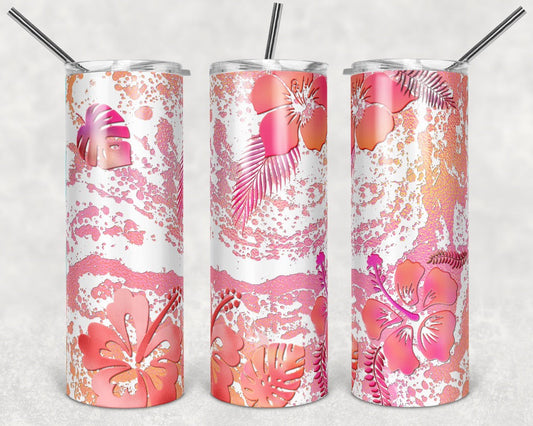 Power Wash Soap effect - 20 oz or 30oz Skinny Tumblers w/ Lid and Metal Straw