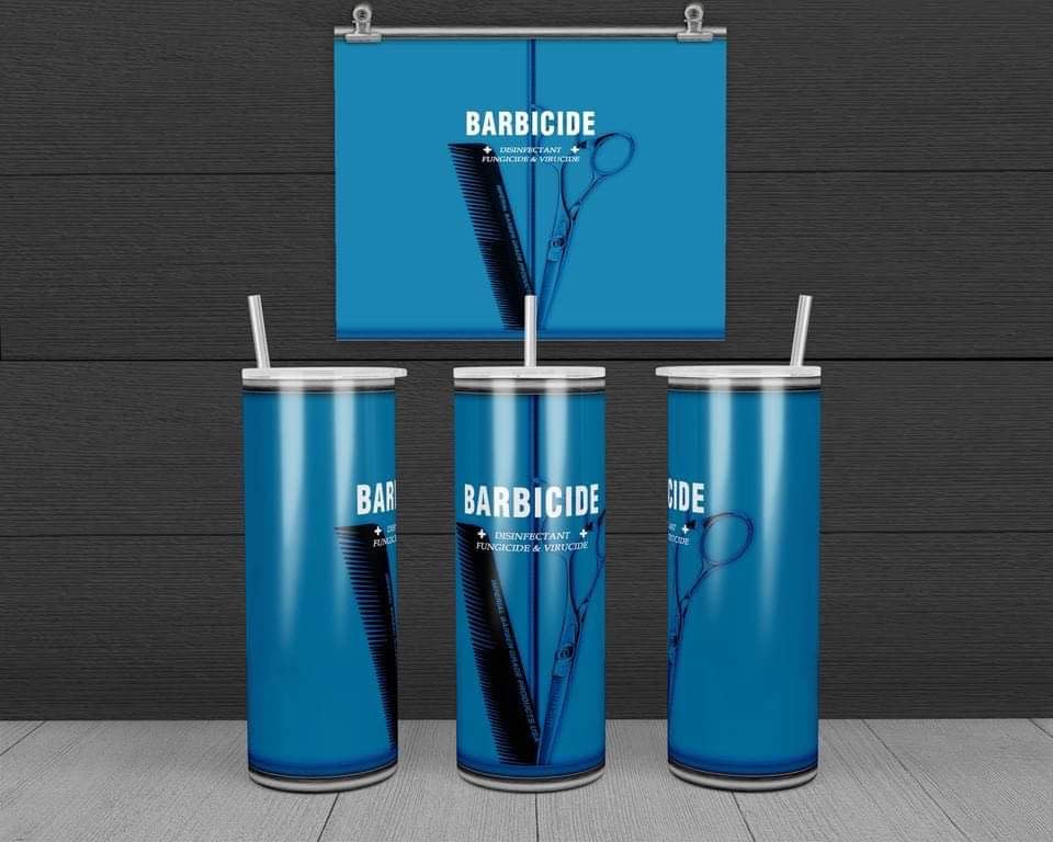 Barbaside- 20 oz or 30oz Skinny Tumblers w/ Lid and Metal Straw