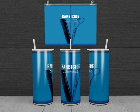 Barbaside- 20 oz or 30oz Skinny Tumblers w/ Lid and Metal Straw