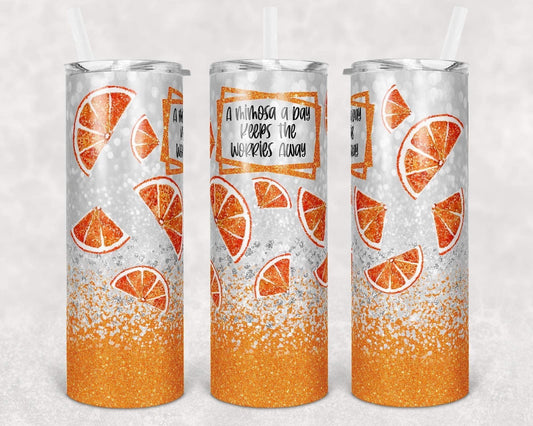 Mimosas - 20oz or 30oz Skinny Tumblers w/ Lid and Metal Straw