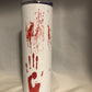 Murder Shows -20 oz Skinny Tumblers w/Lid and Metal Straw