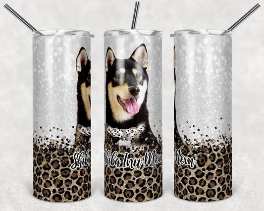 Shiba Inu Dog Animal  - 20oz or 30oz Skinny Tumblers w/ Lid and Metal Straw