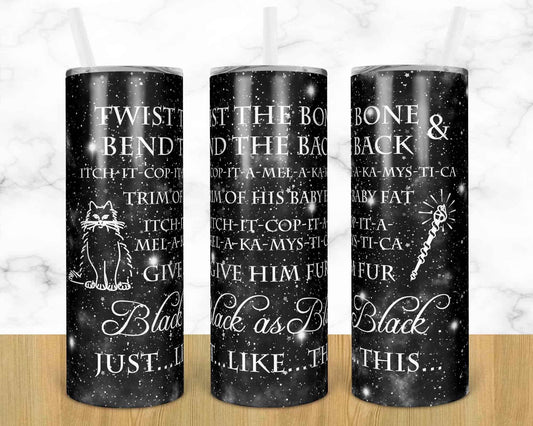 Practical Magic Movie Halloween - 20oz or 30oz Skinny Tumblers w/ Lid and Metal Straw