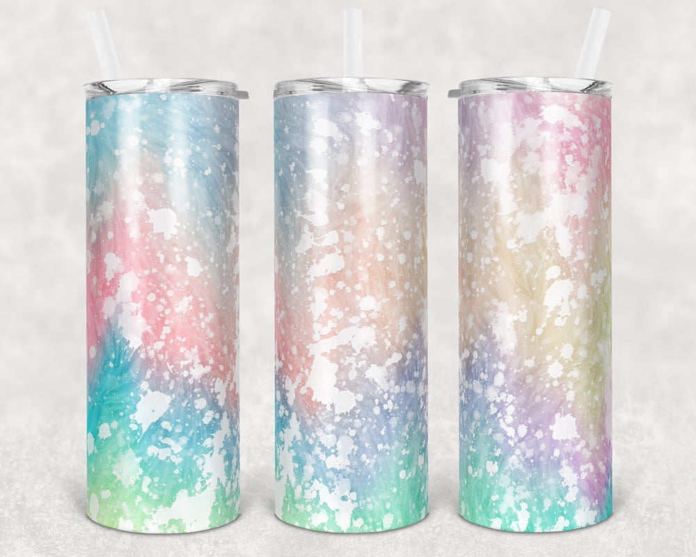 Power Wash Soap effect - 20 oz or 30oz Skinny Tumblers w/ Lid and Metal Straw