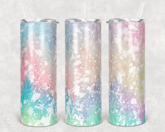 Power Wash Soap effect - 20 oz or 30oz Skinny Tumblers w/ Lid and Metal Straw