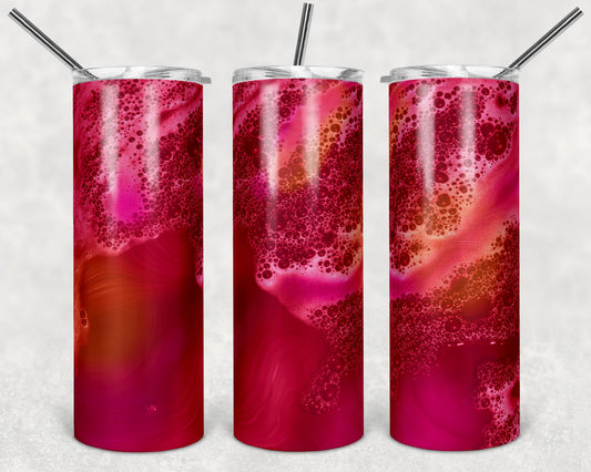 Power Wash Soap effect - 20 oz or 30oz Skinny Tumblers w/ Lid and Metal Straw
