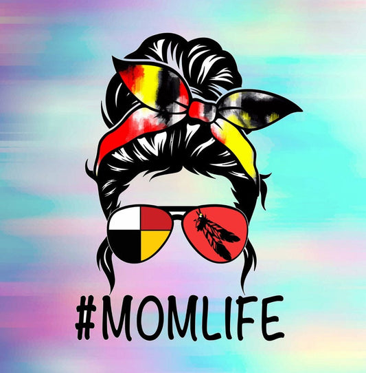Lumbee Mom - White - Sublimation Print (This Is Not A Digital File)