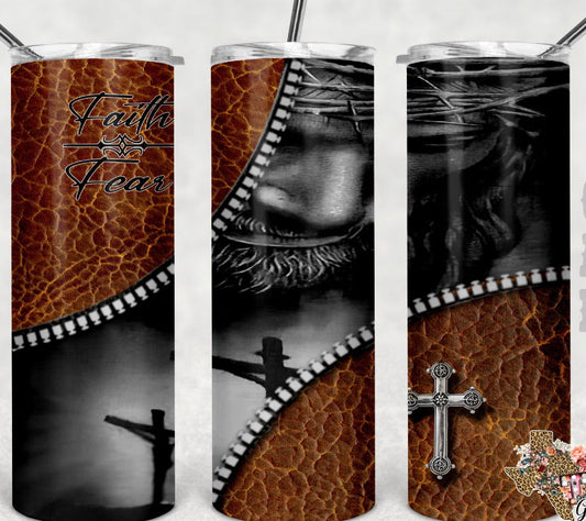 Jesus - 20oz or 30oz as Skinny Tumblers w/ Lid and Metal Straw