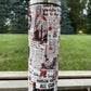 Horror Newspapers  - 20oz or 30oz Skinny Tumblers w/ Lid and Metal Straw