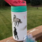 12 oz Kids flip cup Horse