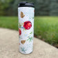 Holiday Deer - 20oz or 30oz Skinny Tumblers w/ Lid and Metal Straw