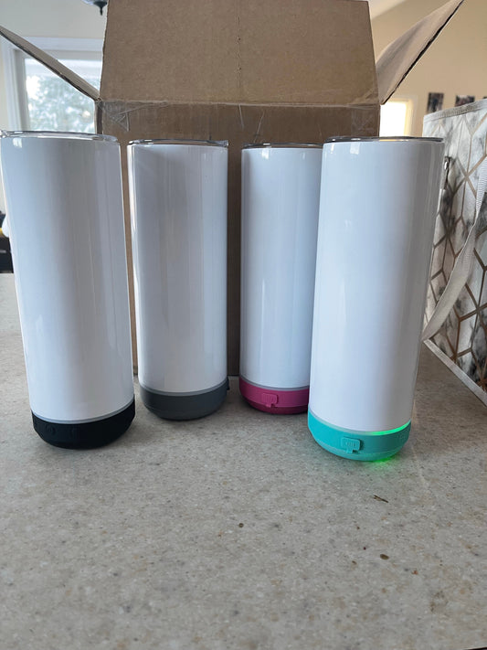 20 oz Speaker Bottom Skinny Tumbler