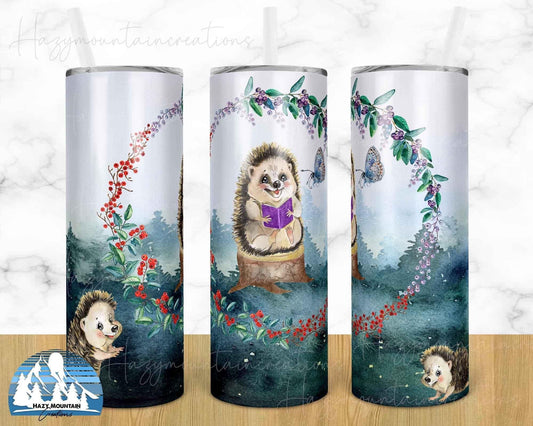 Hedgehog -  20oz or 30oz Skinny Tumblers w/ Lid and Metal Straw