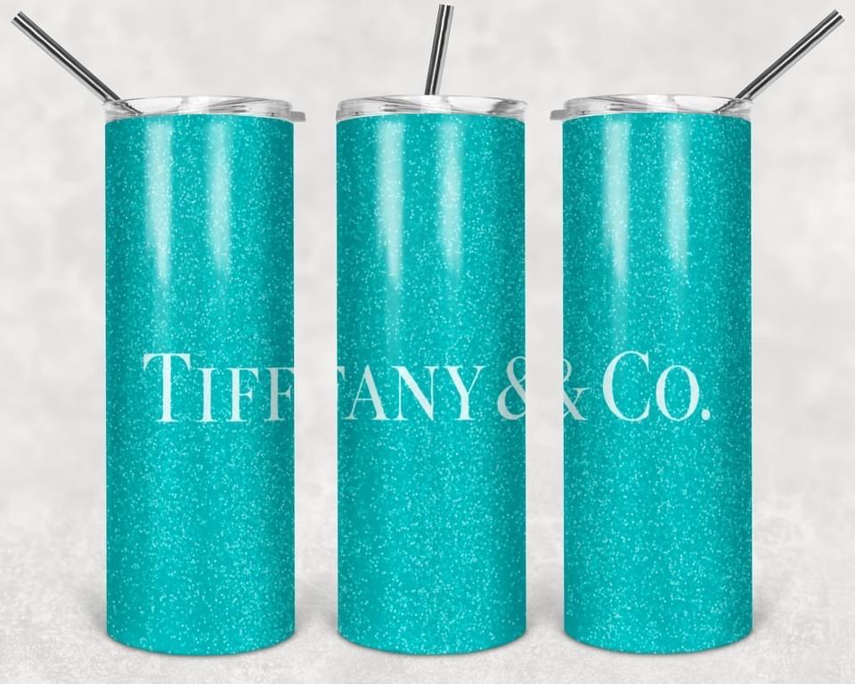 Tiffany & Co - 20oz or 30oz Skinny Tumblers w/ Lid and Metal Straw