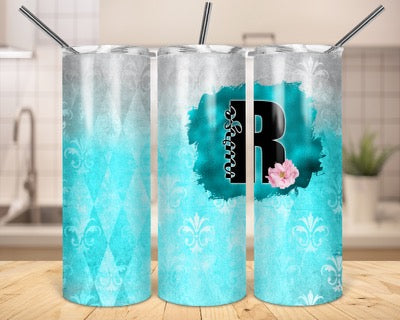 Nurse Letter - 20oz or 30oz Skinny Tumblers w/ Lid and Metal Straw
