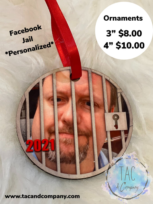 F - Jail Personalized Ornament