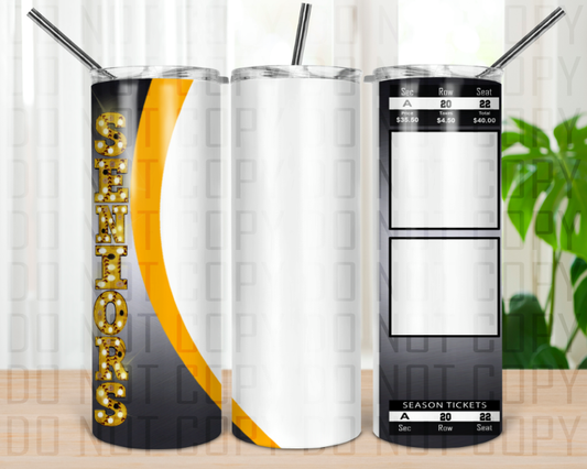 Senior softball Photos- 20oz or 30oz Skinny Tumblers w/ Lid and Metal Straw