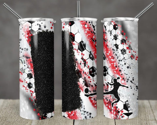 Soccer Picture- 20oz or 30oz Skinny Tumblers w/ Lid and Metal Straw