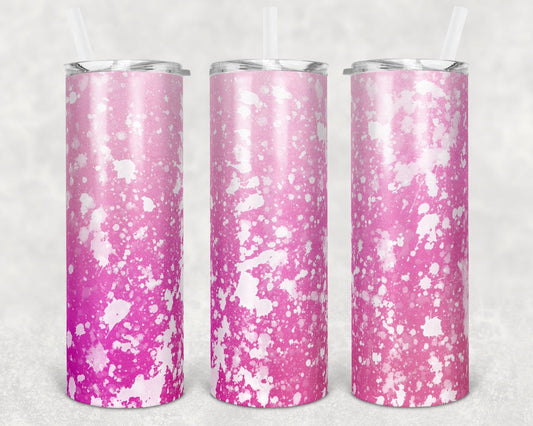 Power Wash Soap effect - 20 oz or 30oz Skinny Tumblers w/ Lid and Metal Straw