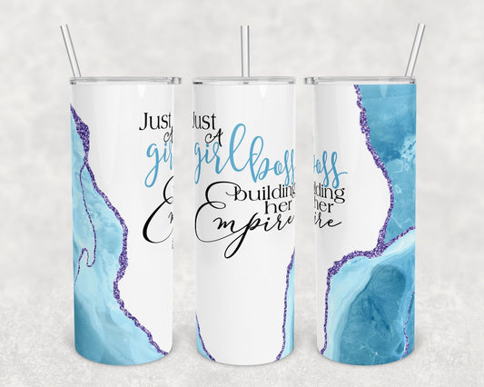Girl boss - 20 oz or 30oz Skinny Tumblers w/ Lid and Metal Straw
