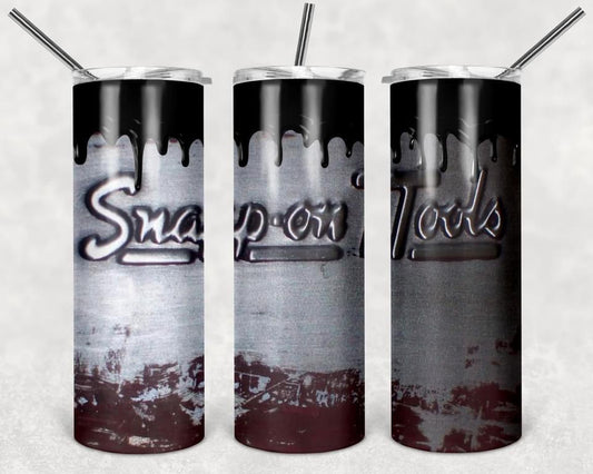 Snap On Tools - 20oz or 30oz Skinny Tumblers w/ Lid and Metal Straw
