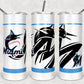 Baseball Teams - 20 or 30 oz Skinny Tumblers w/ Lid and Metal Straw ‘