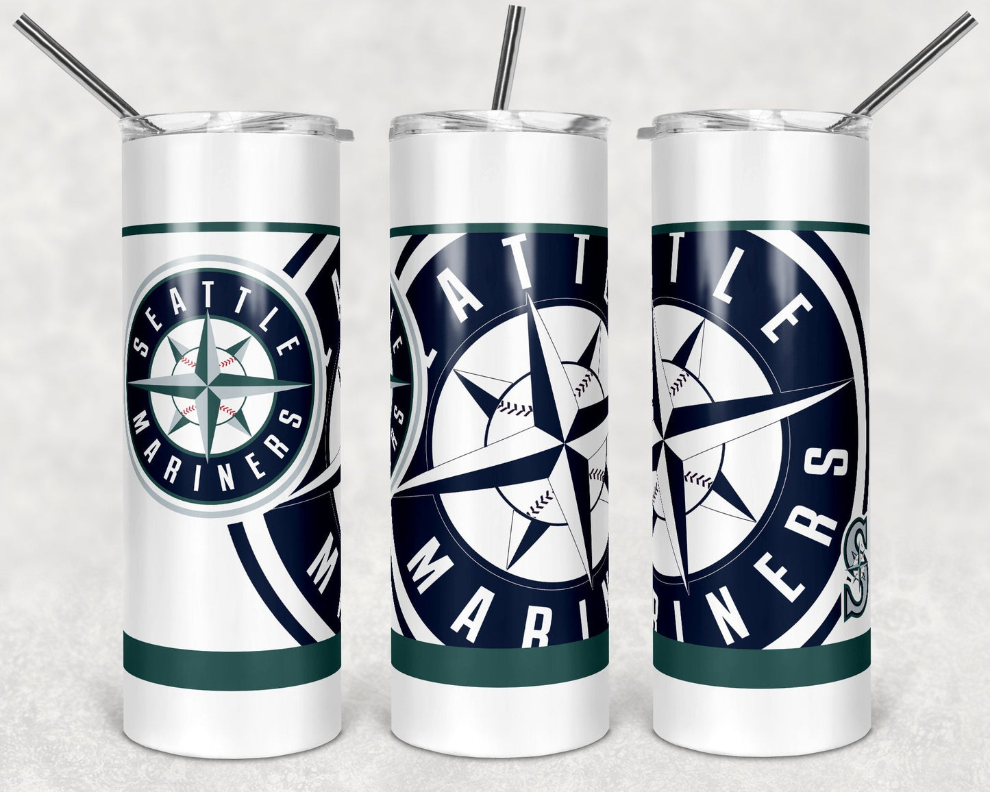 Baseball Teams - 20 or 30 oz Skinny Tumblers w/ Lid and Metal Straw ‘