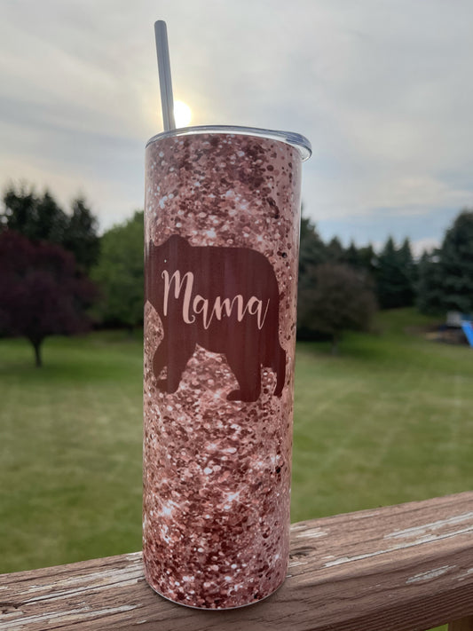 Mama Bear - 20 oz Skinny Tumbler