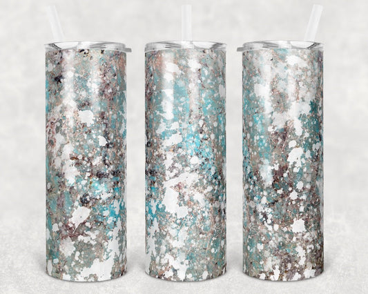 Power Wash Soap effect - 20 oz or 30oz Skinny Tumblers w/ Lid and Metal Straw